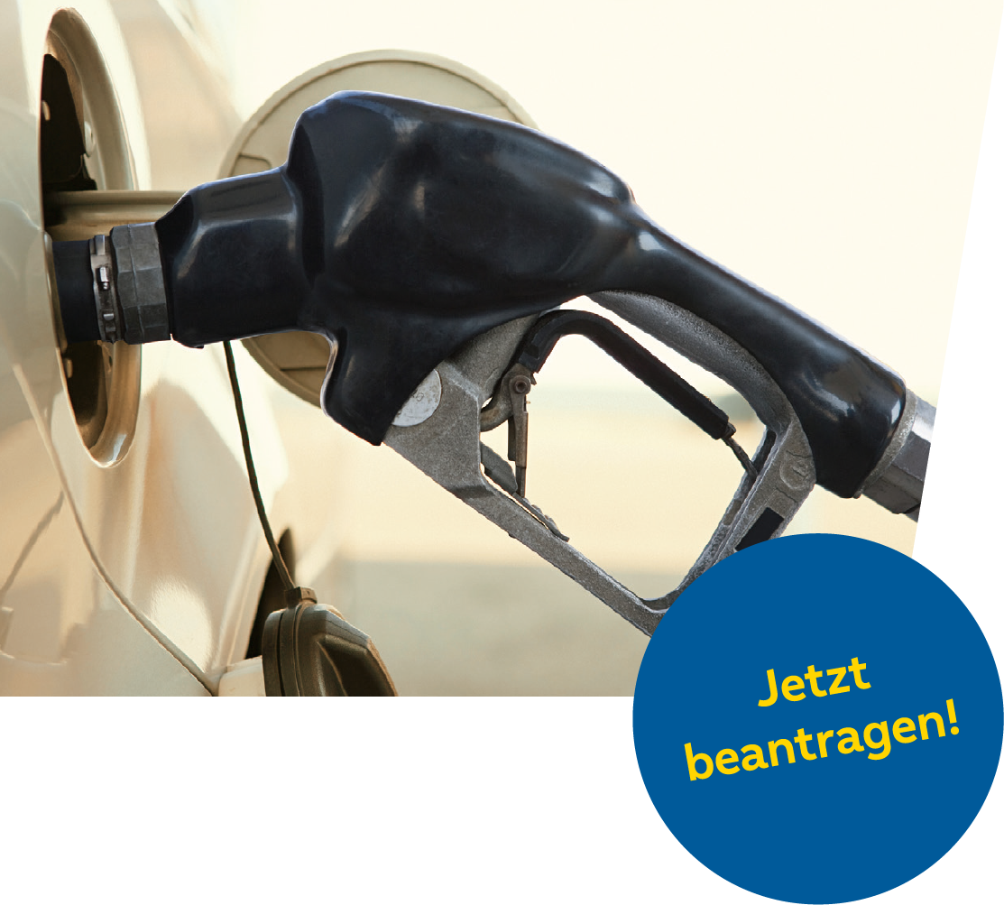 Tankstutzen bei Autobetankung