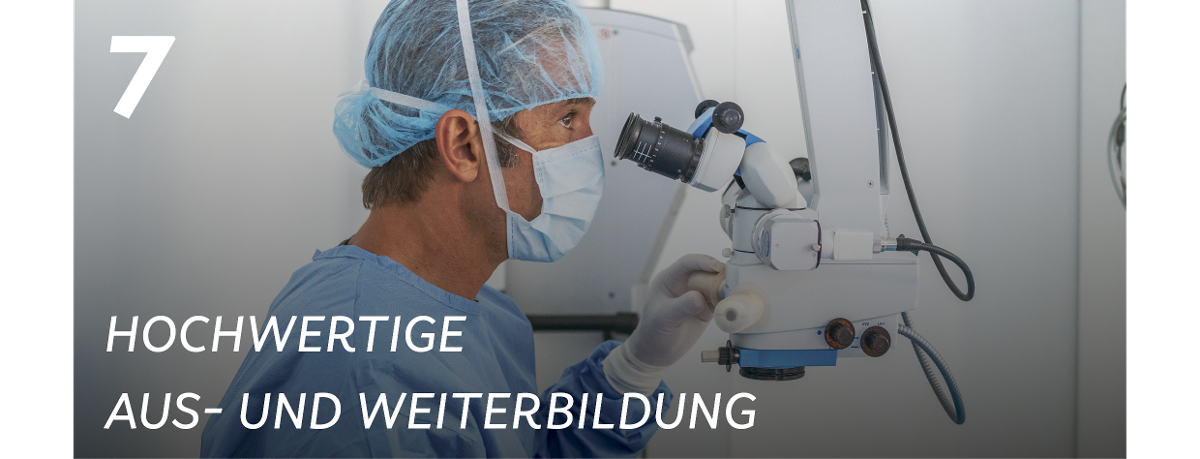 7. Hochwertige Aus- und Weiterbildung