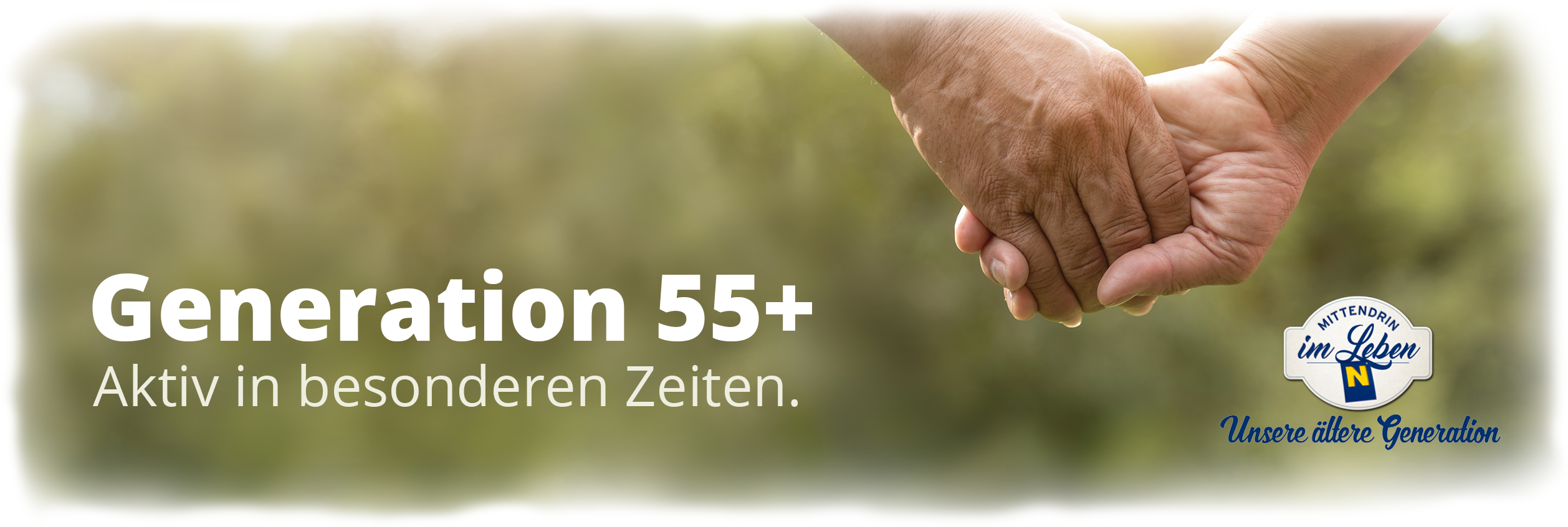 Logo Generation 55+; Aktin in besonderen zeiten